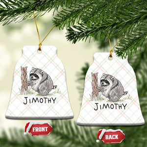 Jimothy Funny Viral Seattle Raccoon Crayon Drawing Graphic Ceramic Ornament Trash Panda Feral Legend Supporter