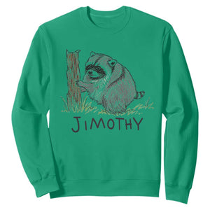 Jimothy Funny Viral Seattle Raccoon Crayon Drawing Graphic Sweatshirt Trash Panda Feral Legend Supporter