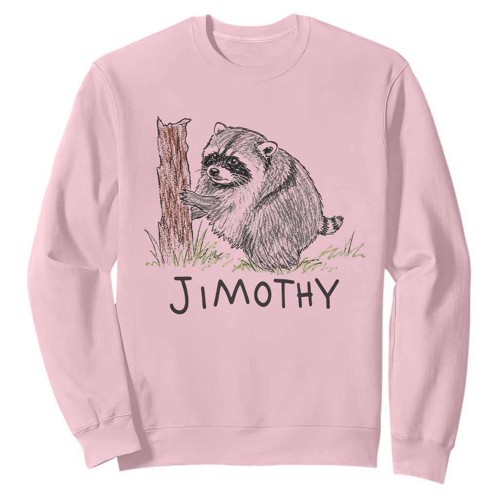 Jimothy Funny Viral Seattle Raccoon Crayon Drawing Graphic Sweatshirt Trash Panda Feral Legend Supporter