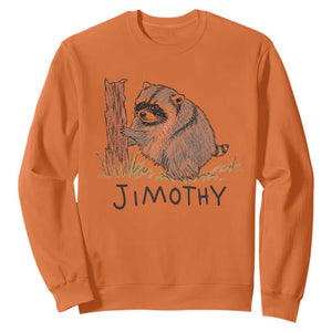 Jimothy Funny Viral Seattle Raccoon Crayon Drawing Graphic Sweatshirt Trash Panda Feral Legend Supporter