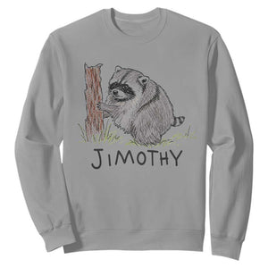 Jimothy Funny Viral Seattle Raccoon Crayon Drawing Graphic Sweatshirt Trash Panda Feral Legend Supporter