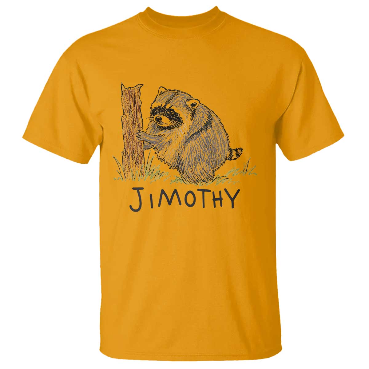 Jimothy Funny Viral Seattle Raccoon Crayon Drawing Graphic T Shirt Trash Panda Feral Legend Supporter