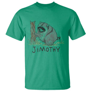Jimothy Funny Viral Seattle Raccoon Crayon Drawing Graphic T Shirt Trash Panda Feral Legend Supporter