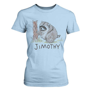 Jimothy Funny Viral Seattle Raccoon Crayon Drawing Graphic T Shirt For Women Trash Panda Feral Legend Supporter
