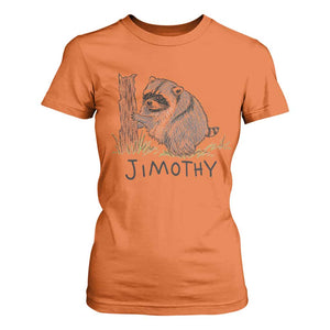 Jimothy Funny Viral Seattle Raccoon Crayon Drawing Graphic T Shirt For Women Trash Panda Feral Legend Supporter