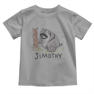 Jimothy Funny Viral Seattle Raccoon Crayon Drawing Graphic Toddler T Shirt Trash Panda Feral Legend Supporter