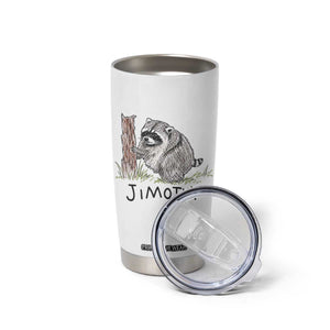 Jimothy Funny Viral Seattle Raccoon Crayon Drawing Graphic Tumbler Cup Trash Panda Feral Legend Supporter