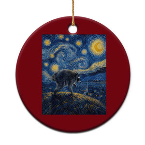 Jimothy Seattle Raccoon Starry Night Parody Graphic Ceramic Ornament Trash Panda Feral Legend Supporter