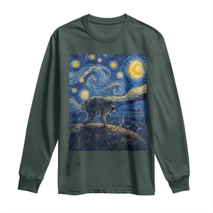 Jimothy Seattle Raccoon Starry Night Parody Graphic Long Sleeve Shirt Trash Panda Feral Legend Supporter