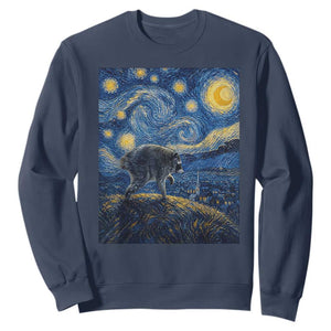 Jimothy Seattle Raccoon Starry Night Parody Graphic Sweatshirt Trash Panda Feral Legend Supporter
