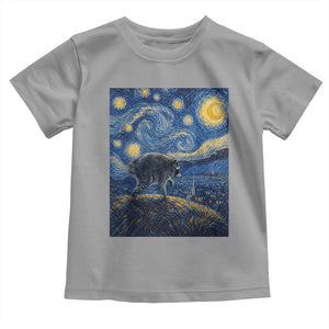 Jimothy Seattle Raccoon Starry Night Parody Graphic Toddler T Shirt Trash Panda Feral Legend Supporter