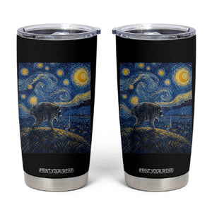 Jimothy Seattle Raccoon Starry Night Parody Graphic Tumbler Cup Trash Panda Feral Legend Supporter