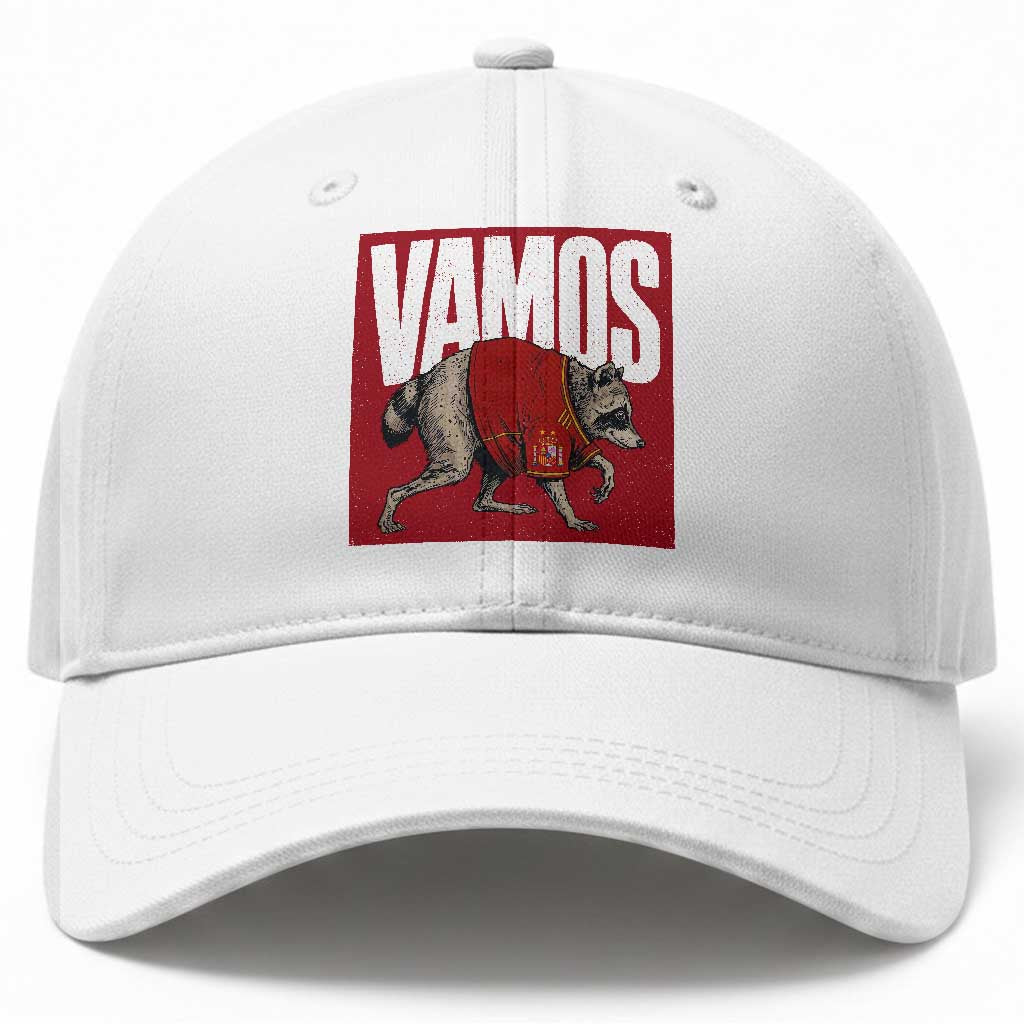 Funny Jimothy Vamos Spain Soccer Fans Parody Baseball Cap Seattle Raccoon Espana Champs Victory Celebration TS02 Print Your Wear
