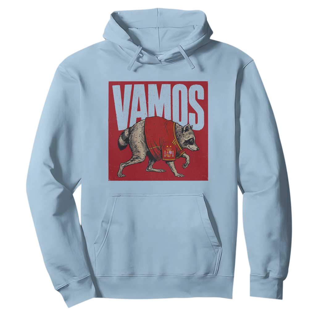 Funny Jimothy Vamos Spain Soccer Fans Parody Hoodie Seattle Raccoon Espana Champs Victory Celebration