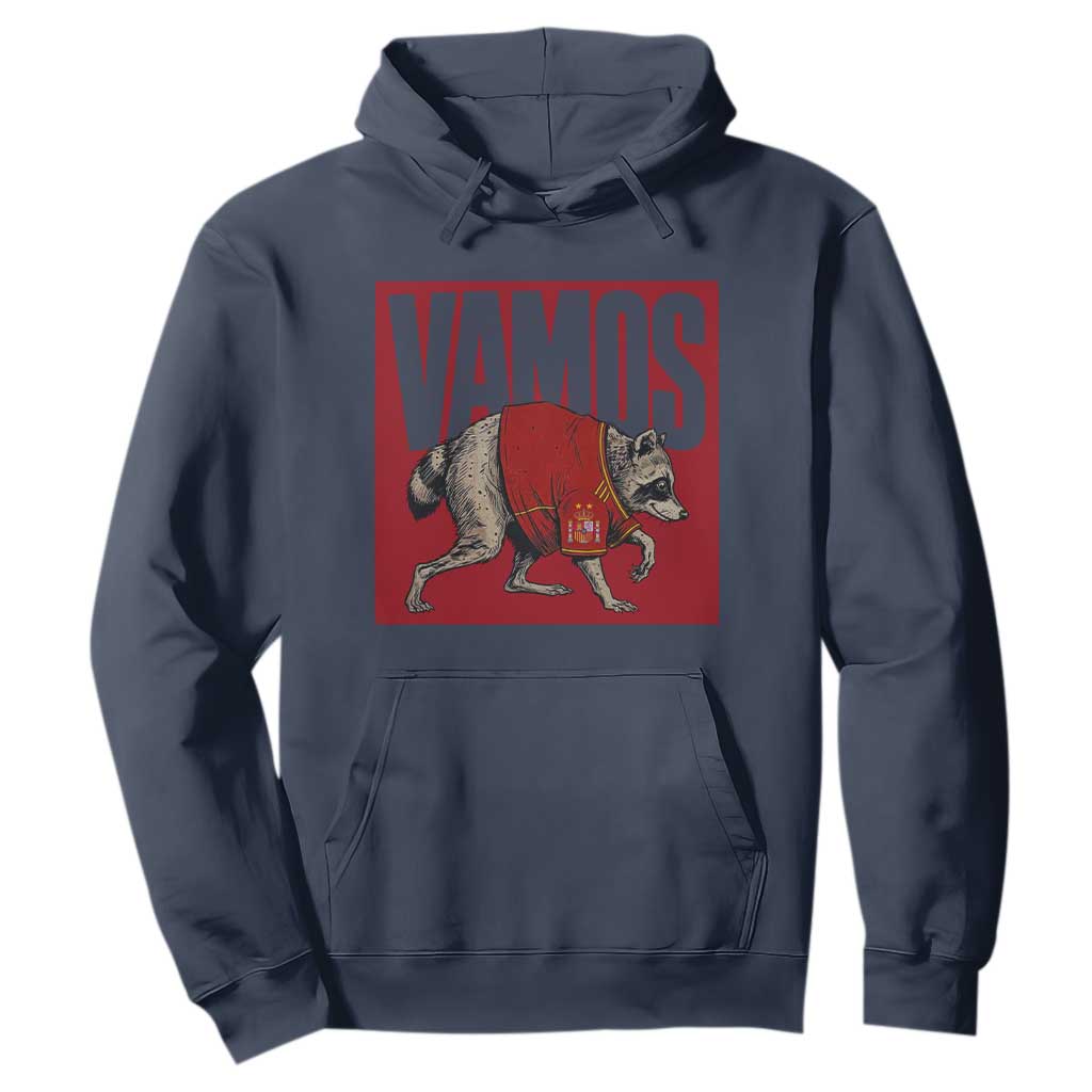 Funny Jimothy Vamos Spain Soccer Fans Parody Hoodie Seattle Raccoon Espana Champs Victory Celebration