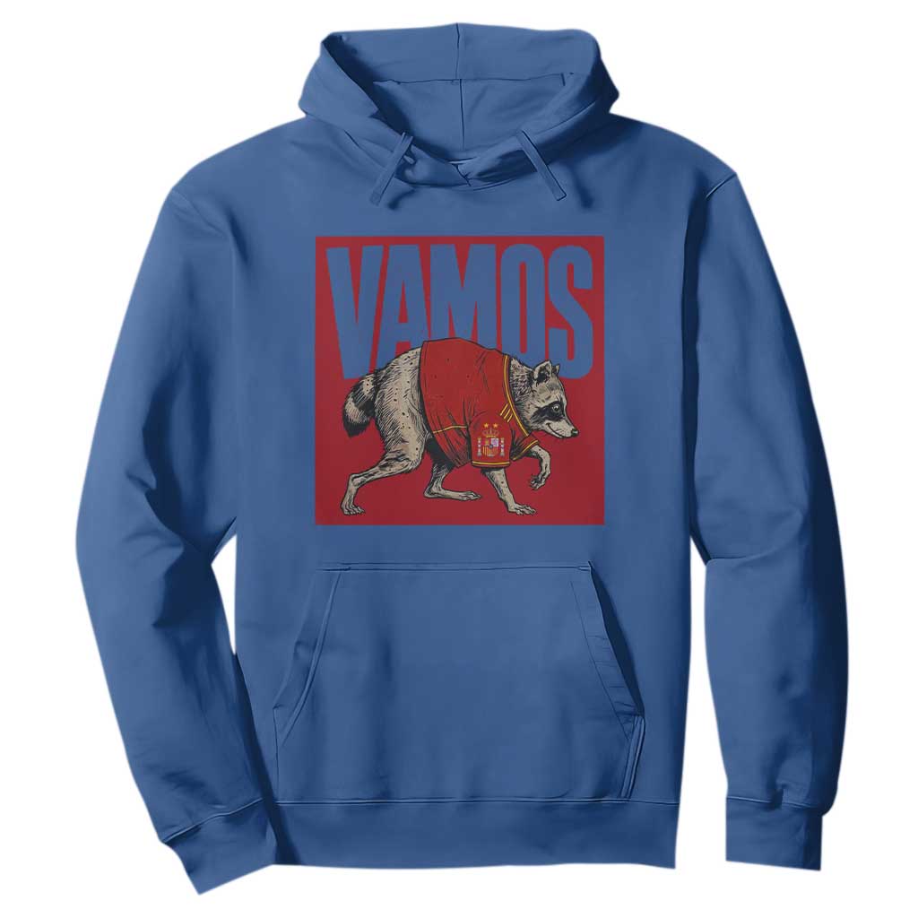 Funny Jimothy Vamos Spain Soccer Fans Parody Hoodie Seattle Raccoon Espana Champs Victory Celebration