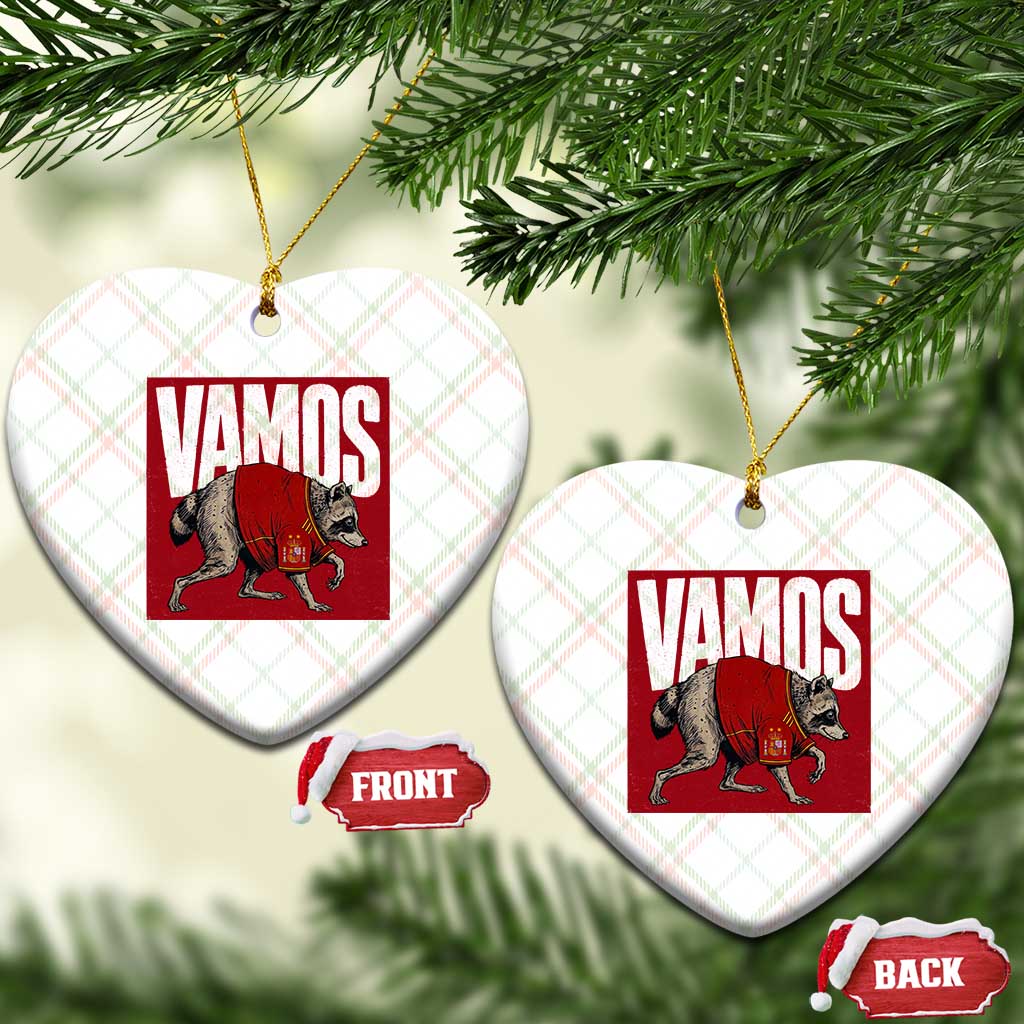 Funny Jimothy Vamos Spain Soccer Fans Parody Ceramic Ornament Seattle Raccoon Espana Champs Victory Celebration