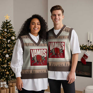 Funny Jimothy Vamos Spain Soccer Fans Parody V-Neck Knit Sweater Vest Seattle Raccoon Espana Champs Victory Celebration
