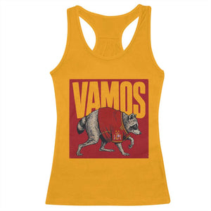 Funny Jimothy Vamos Spain Soccer Fans Parody Racerback Tank Top Seattle Raccoon Espana Champs Victory Celebration
