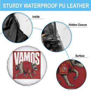 Funny Jimothy Vamos Spain Soccer Fans Parody Spare Tire Cover Seattle Raccoon Espana Champs Victory Celebration