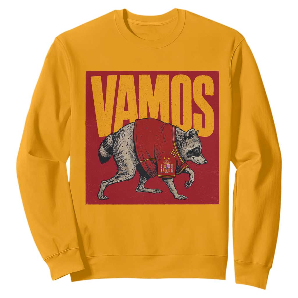 Funny Jimothy Vamos Spain Soccer Fans Parody Sweatshirt Seattle Raccoon Espana Champs Victory Celebration