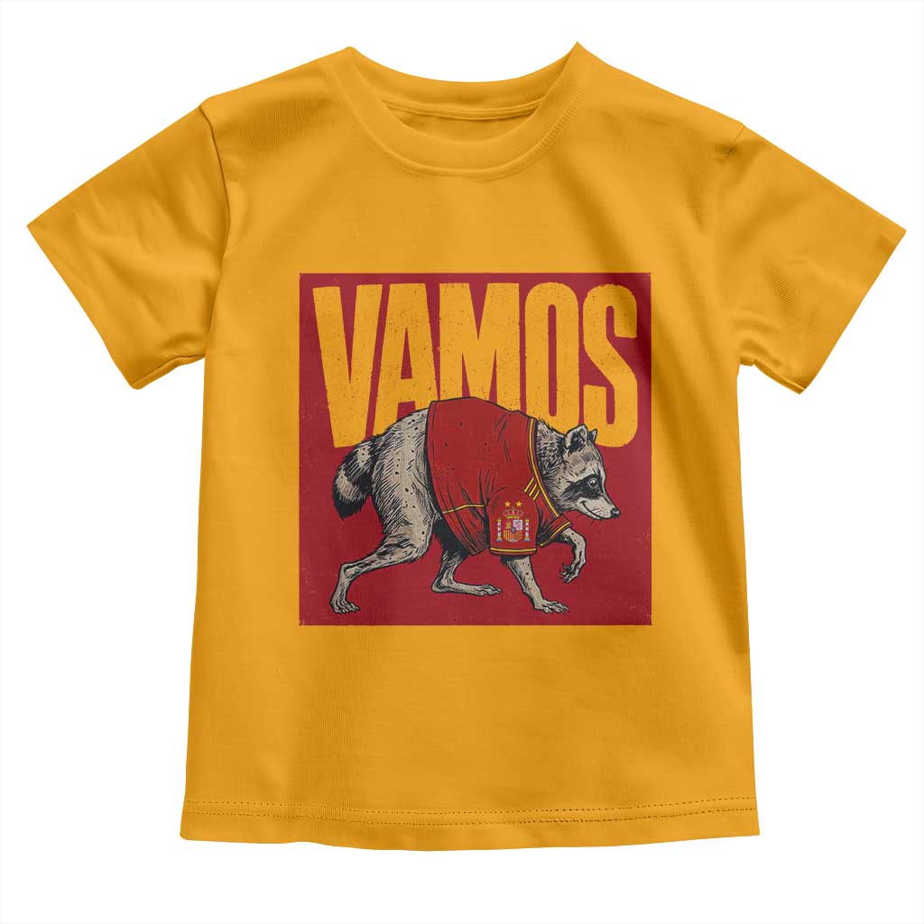 Funny Jimothy Vamos Spain Soccer Fans Parody Toddler T Shirt Seattle Raccoon Espana Champs Victory Celebration