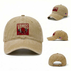 Funny Jimothy Vamos Spain Soccer Fans Parody Washed Cotton Baseball Cap Seattle Raccoon Espana Champs Victory Celebration