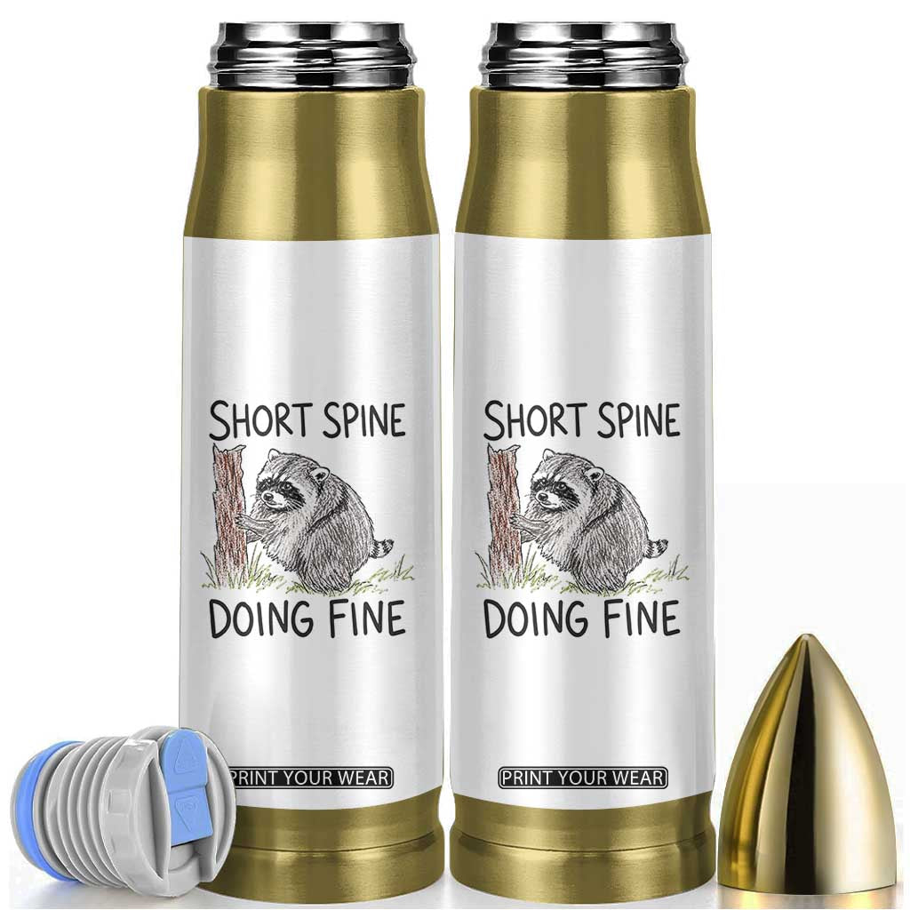 Jimothy Short Spine Doing Fine Inspirational Bullet Tumbler Viral Seattle Raccoon Crayon Drawing Graphic TS02 White Print Your Wear