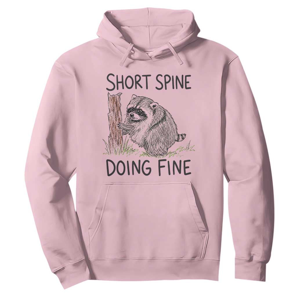 Jimothy Short Spine Doing Fine Inspirational Hoodie Viral Seattle Raccoon Crayon Drawing Graphic