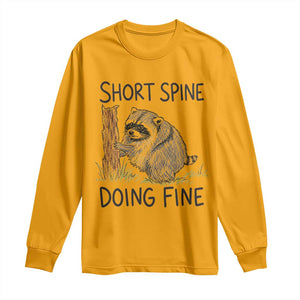 Jimothy Short Spine Doing Fine Inspirational Long Sleeve Shirt Viral Seattle Raccoon Crayon Drawing Graphic