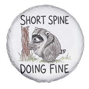 Jimothy Short Spine Doing Fine Inspirational Spare Tire Cover Viral Seattle Raccoon Crayon Drawing Graphic