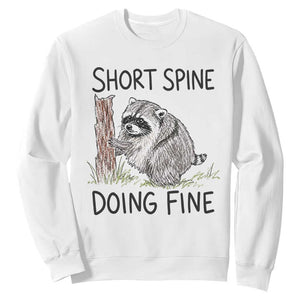 Jimothy Short Spine Doing Fine Inspirational Sweatshirt Viral Seattle Raccoon Crayon Drawing Graphic