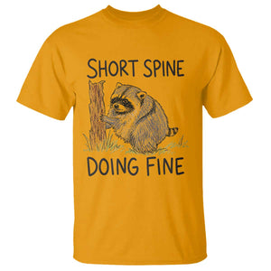 Jimothy Short Spine Doing Fine Inspirational T Shirt Viral Seattle Raccoon Crayon Drawing Graphic