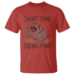 Jimothy Short Spine Doing Fine Inspirational T Shirt Viral Seattle Raccoon Crayon Drawing Graphic
