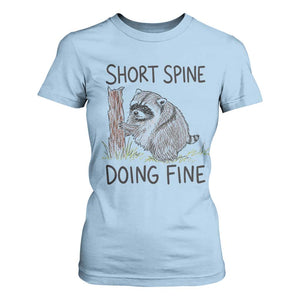 Jimothy Short Spine Doing Fine Inspirational T Shirt For Women Viral Seattle Raccoon Crayon Drawing Graphic