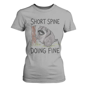 Jimothy Short Spine Doing Fine Inspirational T Shirt For Women Viral Seattle Raccoon Crayon Drawing Graphic