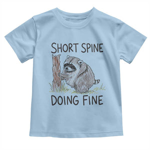 Jimothy Short Spine Doing Fine Inspirational Toddler T Shirt Viral Seattle Raccoon Crayon Drawing Graphic