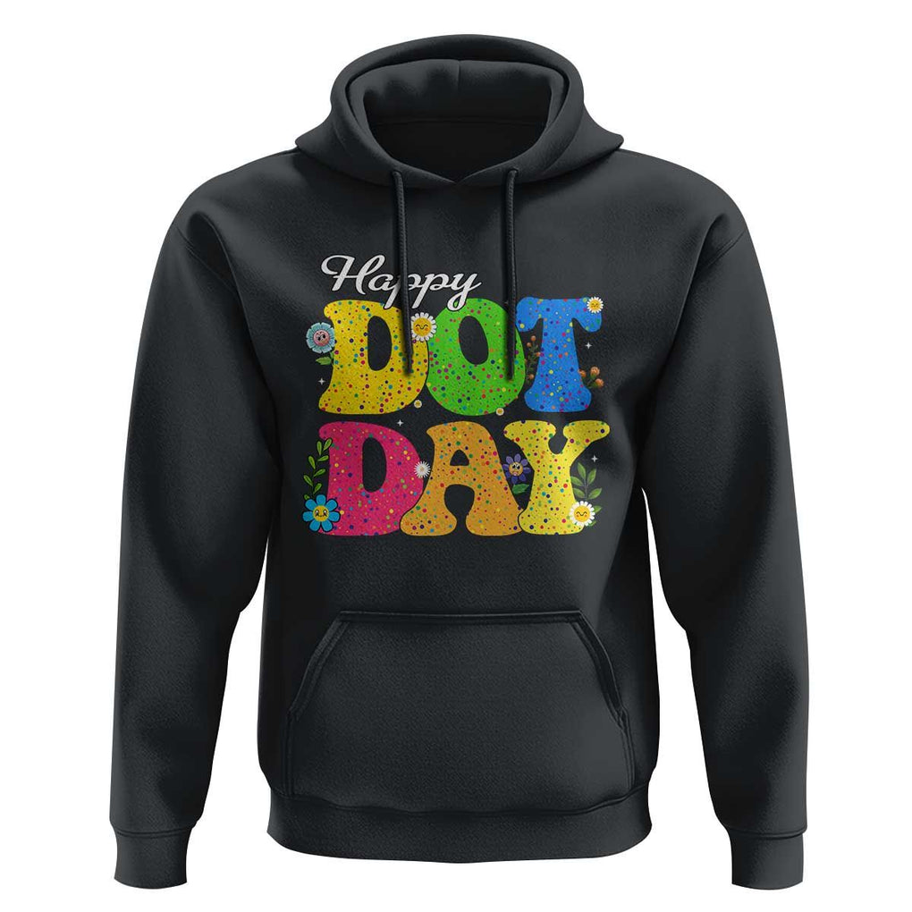 Happy Dot Day Hoodie Colorful Polka Dot TS02 Black Print Your Wear