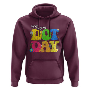 Happy Dot Day Hoodie Colorful Polka Dot TS02 Maroon Print Your Wear