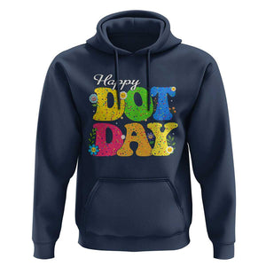 Happy Dot Day Hoodie Colorful Polka Dot TS02 Navy Print Your Wear