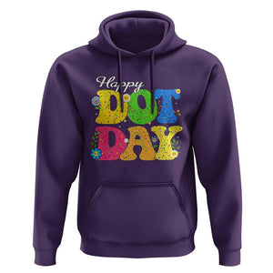 Happy Dot Day Hoodie Colorful Polka Dot TS02 Purple Print Your Wear
