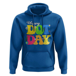 Happy Dot Day Hoodie Colorful Polka Dot TS02 Royal Blue Print Your Wear