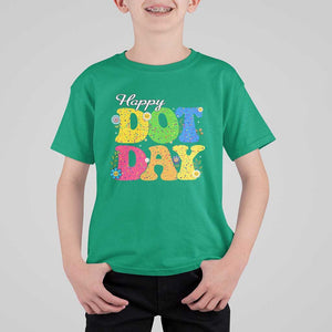 Happy Dot Day T Shirt For Kid Colorful Polka Dot TS02 Irish Green Print Your Wear