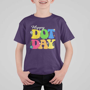 Happy Dot Day T Shirt For Kid Colorful Polka Dot TS02 Purple Print Your Wear