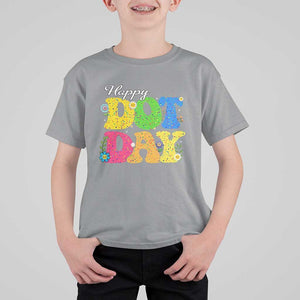 Happy Dot Day T Shirt For Kid Colorful Polka Dot TS02 Sport Gray Print Your Wear