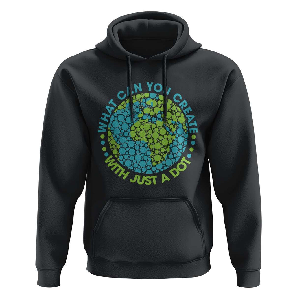 Dot Day Hoodie What Can You Create With Just A Dot Earth Polka TS02 Black Print Your Wear