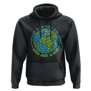 Dot Day Hoodie What Can You Create With Just A Dot Earth Polka TS02 Black Print Your Wear