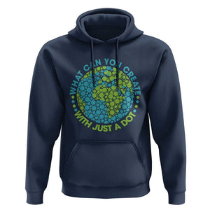 Dot Day Hoodie What Can You Create With Just A Dot Earth Polka TS02 Navy Print Your Wear