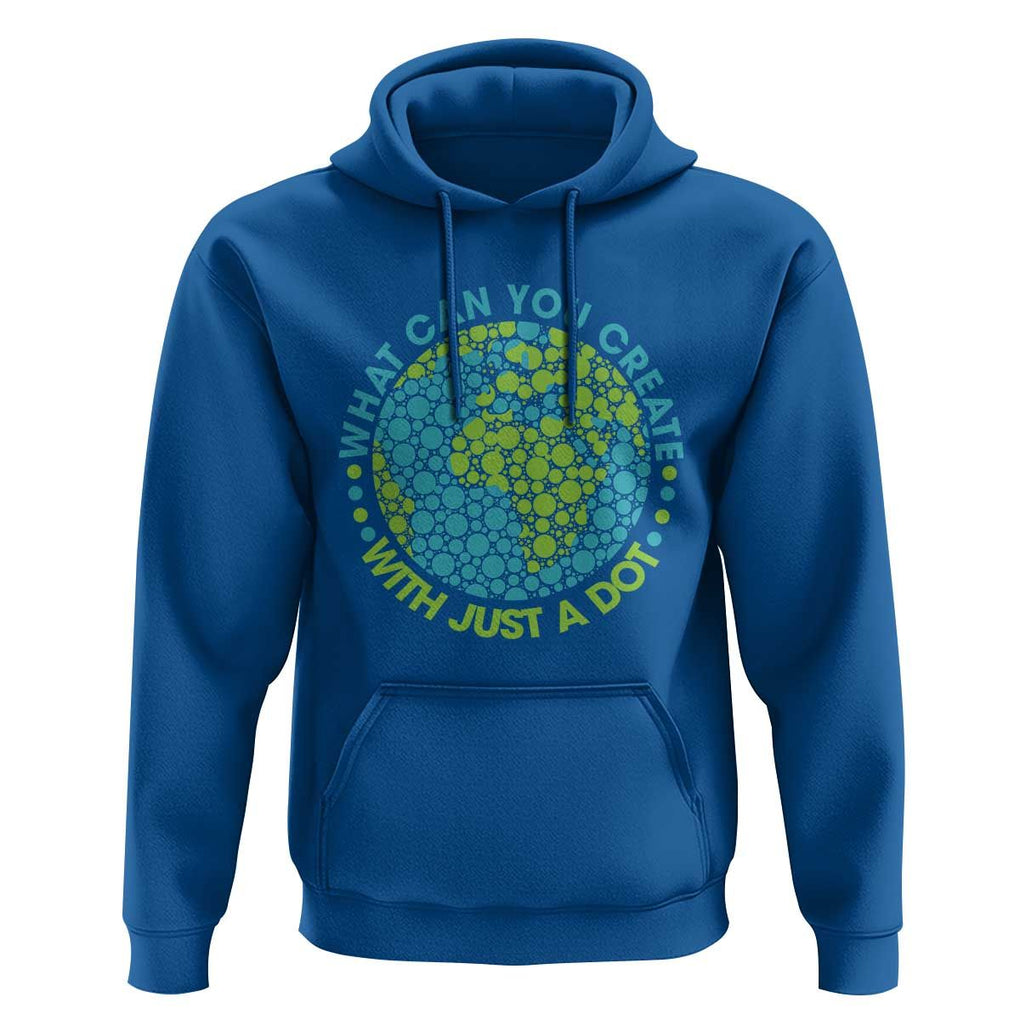 Dot Day Hoodie What Can You Create With Just A Dot Earth Polka TS02 Royal Blue Print Your Wear