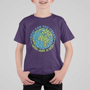 Dot Day T Shirt For Kid What Can You Create With Just A Dot Earth Polka TS02 Purple Print Your Wear